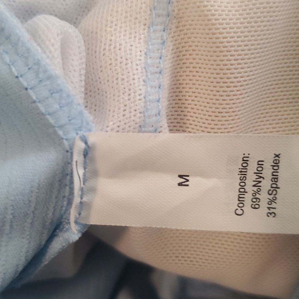 Blue Ribbed Tankini Bikini - Picture 6 of 6